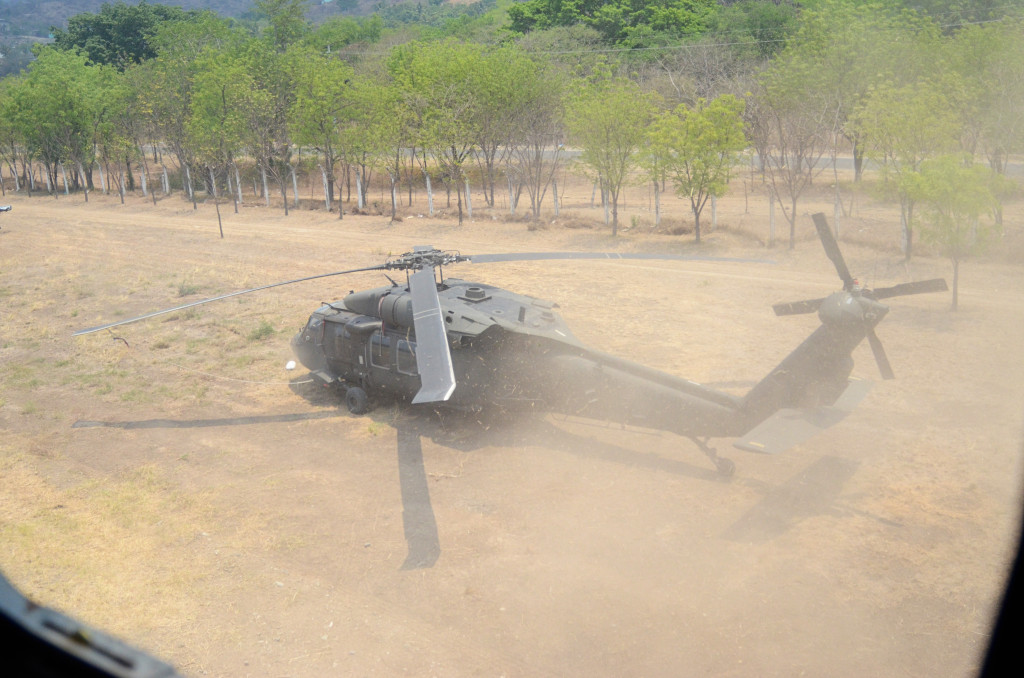 Va. Guard senior leaders visit aviators in Guatemala